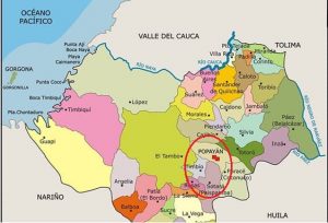 Mapa del Cauca